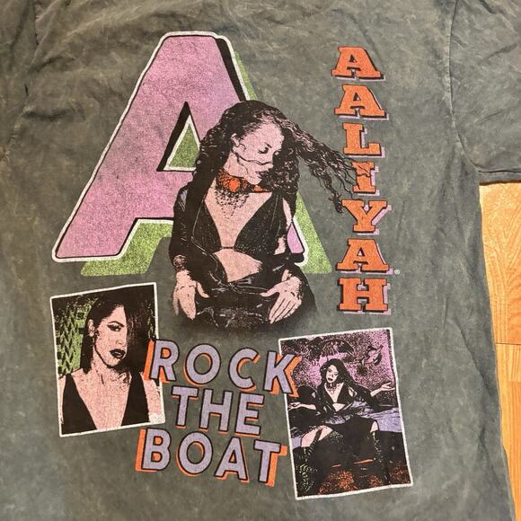Aaliyah Princess of R&B Rock The Boat Graphic Tee Medium - Picture 3 of 4